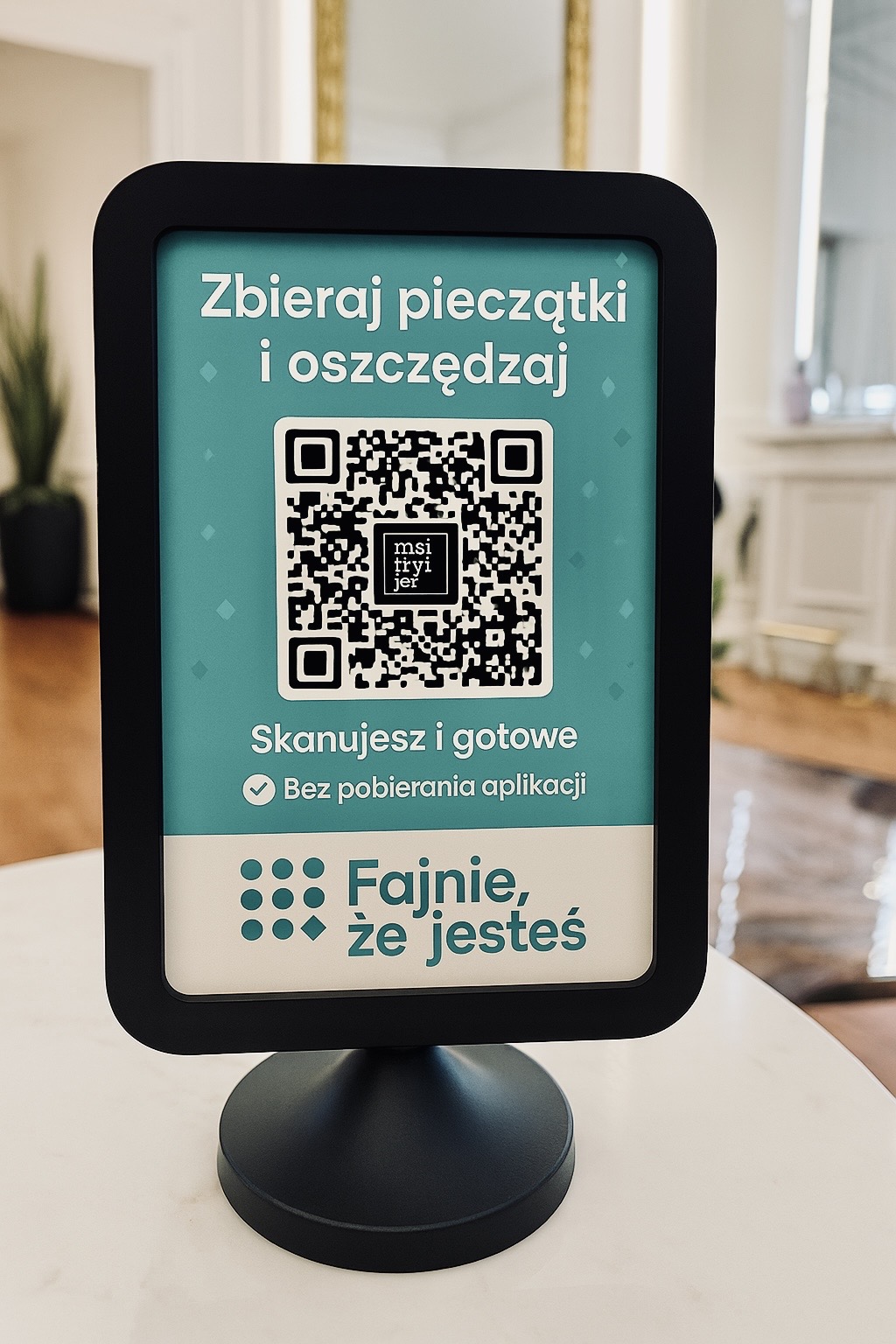 Ustaw ramkę w widocznym miejscu