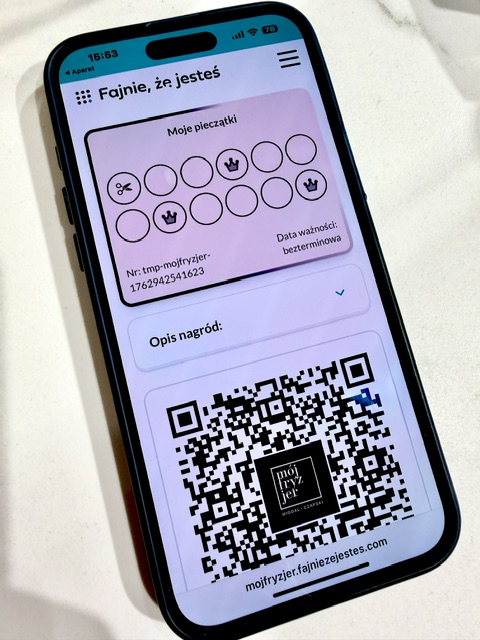 Klient od razu widzi nową pieczątkę